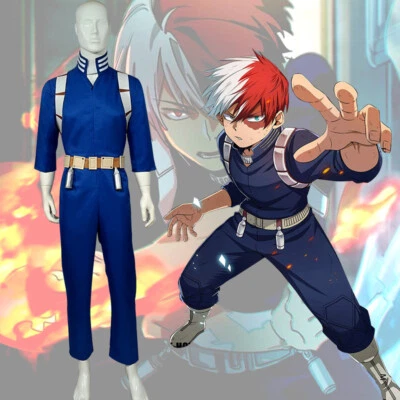 My Hero Academia Todoroki Shoto Cosplay Costume Uniform Jumpsuit Belt - Image 1 of 4