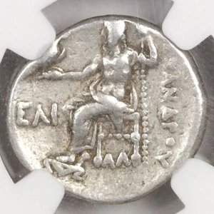 Alexander the Great Coin NGC VF Very Fine Ancient Greek Silver Drachm 319BC - Picture 1 of 7
