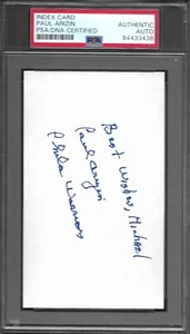 Paul Arizin WARRIORS FIRMADO AUTÓGRAFO 3x5 TARJETA DE ÍNDICE PSA / ADN AUTÉNTICO A - Imagen 1 de 2