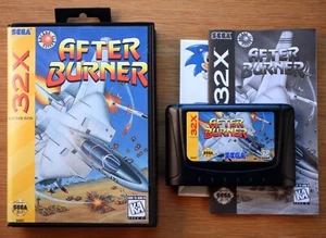 After Burner Sega Genesis 32X Complete CIB VG/NM+ OEM Cart Manual Case - Picture 1 of 21