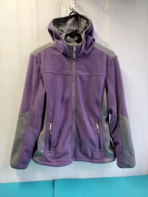 Free Country Mujer Cremallera Sudadera con Capucha Polar Chaqueta Sudadera Gris Lavanda Talla M Foto 1 de 4