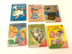 VINTAGE 1950+ McNally Elf Books Mary Had a Little Lamb Mr. Snitzel's Cookies - Picture 1 of 2
