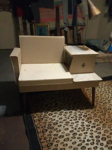 Mid-Century Telephone gossip bench Cover
