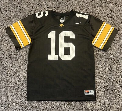 IOWA HAWKEYES Nike Team FOOTBALL Jersey #16 Chuck Long Retired Youth Large EUC! - Image 1 of 4
