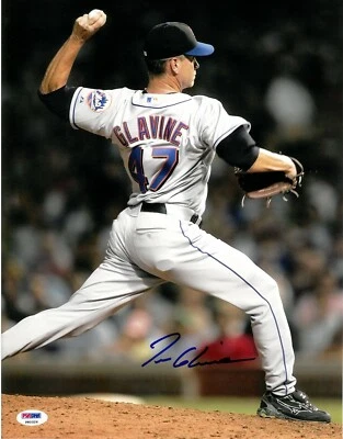 Tom Glavine Signed 11x14 Photo Autographed PSA/DNA COA New York Mets Braves - Image 1 of 2