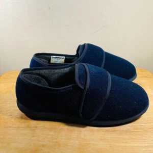 Cosyfeet Slippers Mens 8 Blue Shoes Flats Loafers Casual Comfort Moccasin - Picture 1 of 10