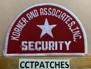 KORNER AND ASSOCIATES INC SECURITY (POLIZEI) SCHULTERAUFNÄHER - Bild 1 von 2