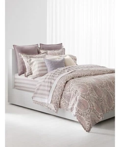 4 pc Ralph Lauren Claudia Stripe King Sheet Set $220 NIP - Picture 1 of 12