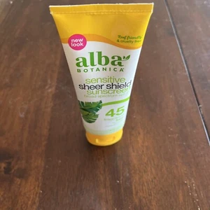 Alba Botanica Sensitive Sheer Shield Suncreen SPF 45 3oz - Picture 1 of 3