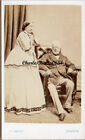 Chelmsford Cdv By Spalding Older Couple Wonderful Dress Fashion Victorian Photo