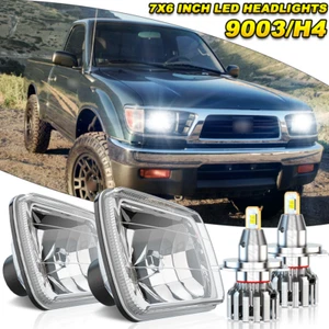 Pair Fit Toyota Tacoma 1995 1996 1997 5X7" 7x6" INCH LED Headlights HI/LO Beam - Picture 1 of 13