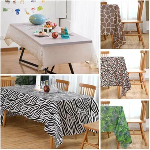 Party Rectangle Tablecloth Desk Water Resistant Portable Cover Protector Home AU - Picture 1 of 22