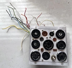 Tube socket panel for Jackson 648 tube valve tester - Foto 1 di 2
