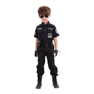 Polizist Kostüm Kinder Halloween Weihnachten Verkleidung Uniform Jungen Mädchen 110 - Bild 1 von 11