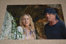 JULIE BENZ signed Autogramm 30x45 cm In Person RAMBO Sylvester Stallone POSTER