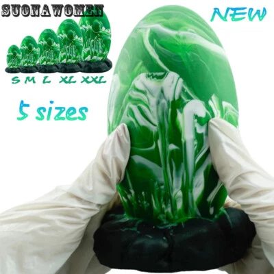 Silicone Dragon Egg Anal Plug Butt Plug Dildo Anal Dilator Penetration Sex Toys - Image 1 of 4