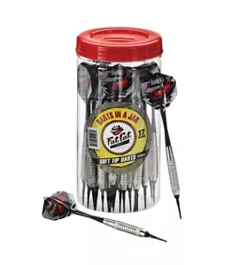 Fat Cat Set Of 21 Soft Tip Darts In A Jar W/ Tips & Flights 17 Grams 26-7010 NEW - Picture 1 of 6