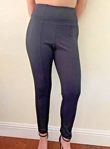 NEW Guess High Waist Ponte Black dress pants size 10 Exposed Zipper 26" waist - Picture 1 of 12