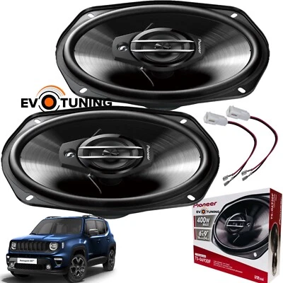 Kit 2 Casse Altoparlanti Pioneer  3 Vie 400W ANT o POST per Jeep Renegade + Cavi - Immagine 1 di 4