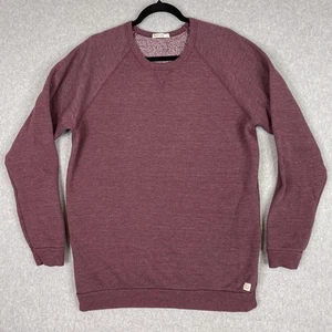 Marine Layer Mens L Maroon Fleece Sweatshirt Crewneck - Picture 1 of 6