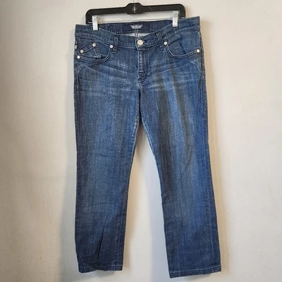 Jeans Rock & Republic Stella Talla 31 Azul Denim Embellecido Bolsillos Pierna Recta Foto 1 de 4
