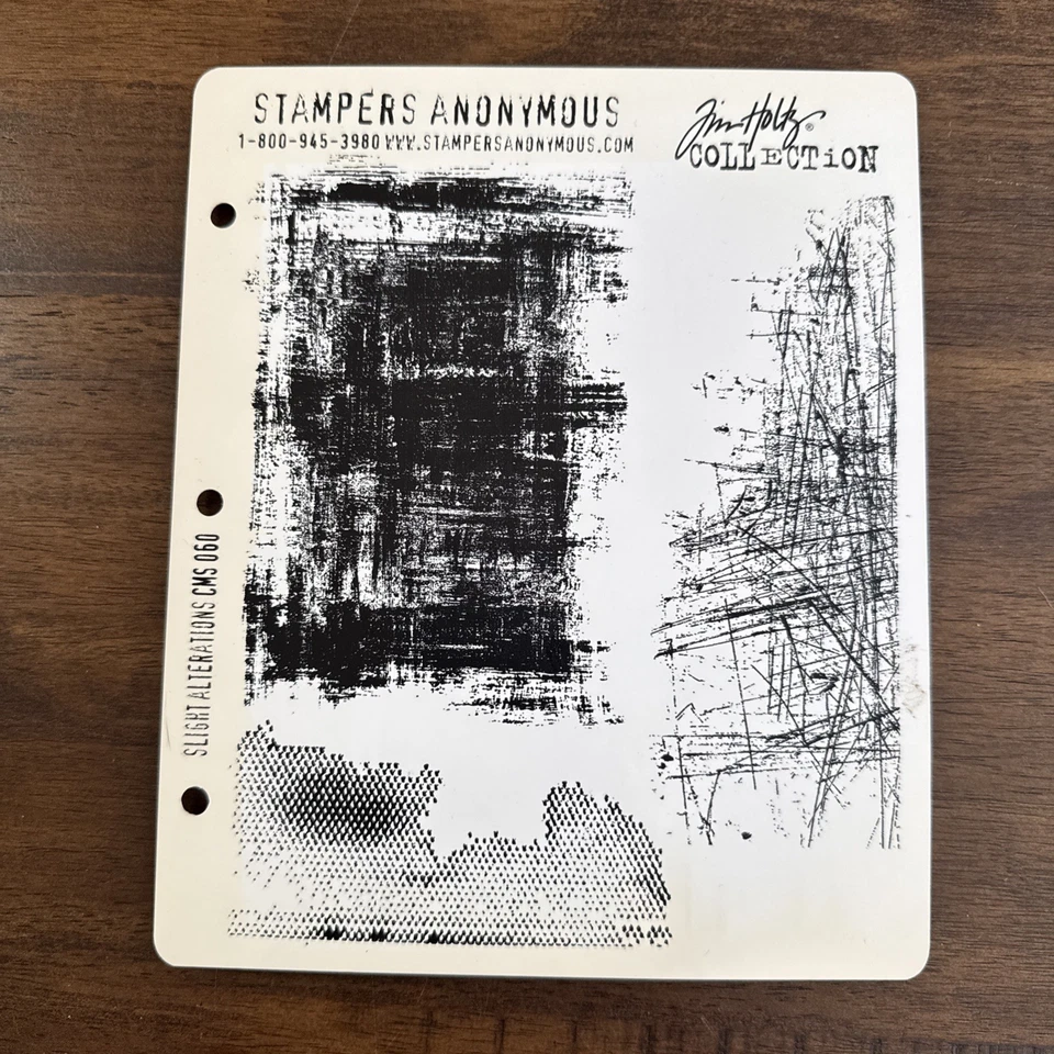 Stampers Anonymous Tim Holtz Cling STAMPS 7x8.5-slight Alterations