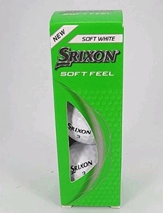 Pelotas de golf Srixon Soft Feel blancas suaves 1 manga (3 pelotas) 2025 nuevas - Imagen 1 de 4