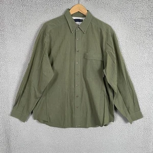 Exofficio Shirt Mens XL Green Long Sleeve Button Down Vented Roll Tab Outdoors - Picture 1 of 14