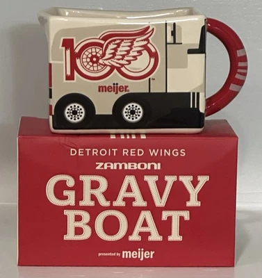 Detriot Red Wings Centennial Gravy Boat with Box Souvenir Collectible New - Image 1 of 4