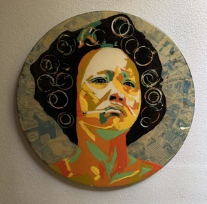 Kung Fu Hustle Löwen brüllen Acryl Gemälde auf Holz 24’ Kino Komödie Kampf - Bild 1 von 3