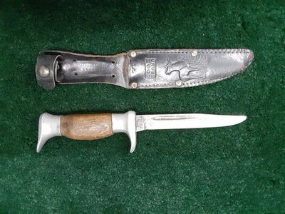 Винтажный охотничий/нож для свежевания с фиксированным лезвием марки Solingen Германия 487 - Изображение 1 из 4