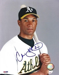 Signed  8x10 CHRIS SINGLETON Oakland A's photo - PSA/DNA Hologram - Picture 1 of 1