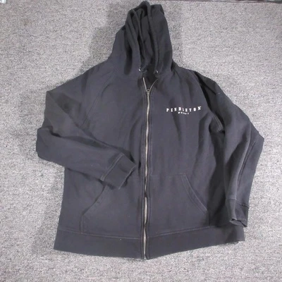 Pendleton Whisky Hoodie Sweatshirt Mens Large Black Full Zip Let Er Buck Logo - Image 1 of 4