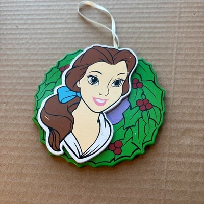 Vintage DISNEY Kurt S Adler Beauty & the Beast Belle Wooden Christmas Ornament - Image 1 of 4
