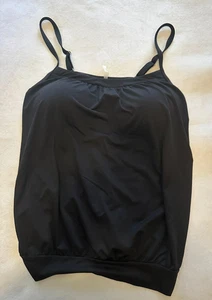 Lands' End Damen chlorbeständiger Blouson schwarz Tankini Badeanzug Top Gr. 14 - Bild 1 von 10