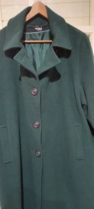 Vintage Kesta London Wool / Cashmere Long Over Coat.Sz Fit L - Picture 1 of 8