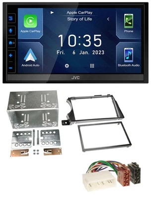JVC DAB Bluetooth MP3 USB 2DIN Autoradio für SSangYong Actyon Kyron 2006-2011 - Bild 1 von 4
