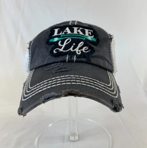 Cappello da baseball Lake Life cappello strapback maglia schiena invecchiata grigio outdoor casual - Foto 1 di 10