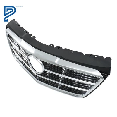 Parrilla superior de parachoques delantero de plástico para Cadillac CTS 2014-2019 cromo negro Foto 1 de 4