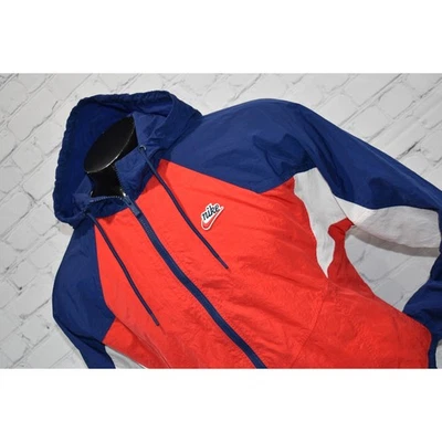 Nike Vintage Style Jacket Mens Size Small Performance Nylon Windbreaker ZIP - Image 1 of 4