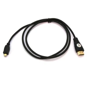 Cavo HDMI 1m su spina micro HDMI Ethernet A spina D contatti dorati - Foto 1 di 1