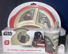 Star Wars Darth Vader Storm trooper 5 Pcs Bamboo Dinnerware Plate Bowl Cup Set