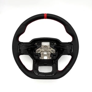 REVESOL Red Ring Sports Steering Wheel for 2021+ Ford F150 XL XLT LIMITED NEW - Foto 1 di 4