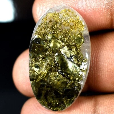 Pyrite Mica Druzy Oval Cabochon 100% Natural Loose Gemstones 43.70Cts. - Image 1 of 3