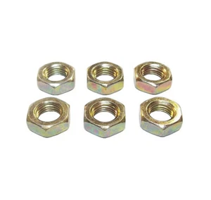 6 PACK METRIC M12 X 1.75 LH STEEL JAM NUTS NUT - Picture 1 of 2