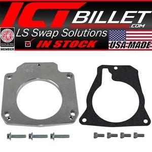 LS Drive By Wire Throttle Body Adapter / LS3 4 Bolt Intake to LS1 3 Bolt TB D... - Bild 1 von 5