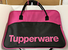 Tupperware Pink And Black Large Bag Consultant Logo Award 23" X 9.5? X 16" New