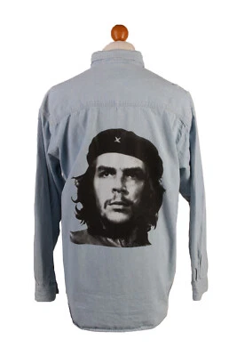 Camisa Denim Estampada Lee Che Guevara Manga Larga Remake Azul Claro Talla L-SH3979 Foto 1 de 4