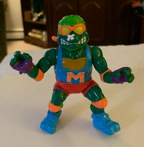 Vintage TMNT 1991 MICHELANGELO SKATEBOARDIN MIKE Ninja Turtle ACTION FIGURE   - Picture 1 of 6