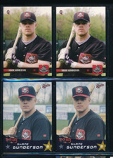 Lot (4) 1999 Multi-Ad #13 2000 Blueline #7Shane Gunderson Rock Cats  (ff83)